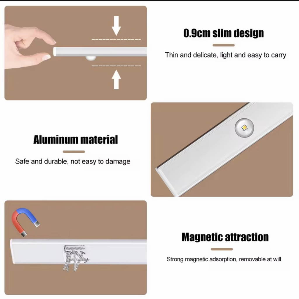 LUZ LED CON SENSOR DE MOVIMIENTO