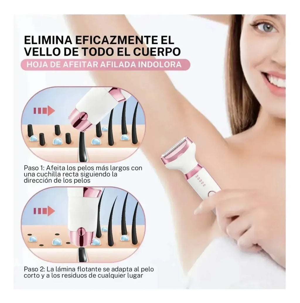 Depiladora 4 en 1 Maquina para Mujer